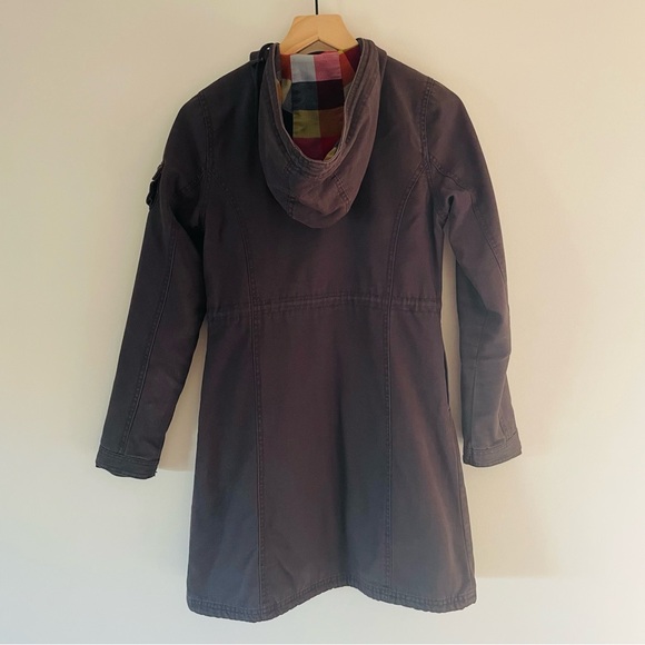 Utility Cotton Jacket Plaid Flannel Gray Mossimo Supply Co. Women’s Size Small - Picture 6 of 13